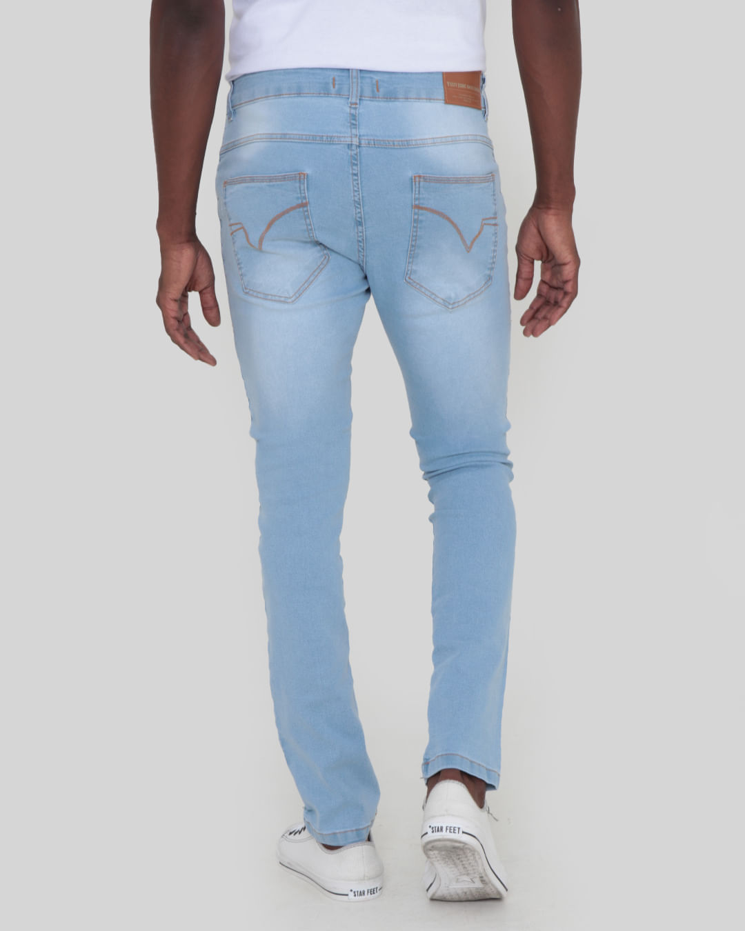 Calca-Jeans-Masculina-Reta-Elastano-Azul-Claro