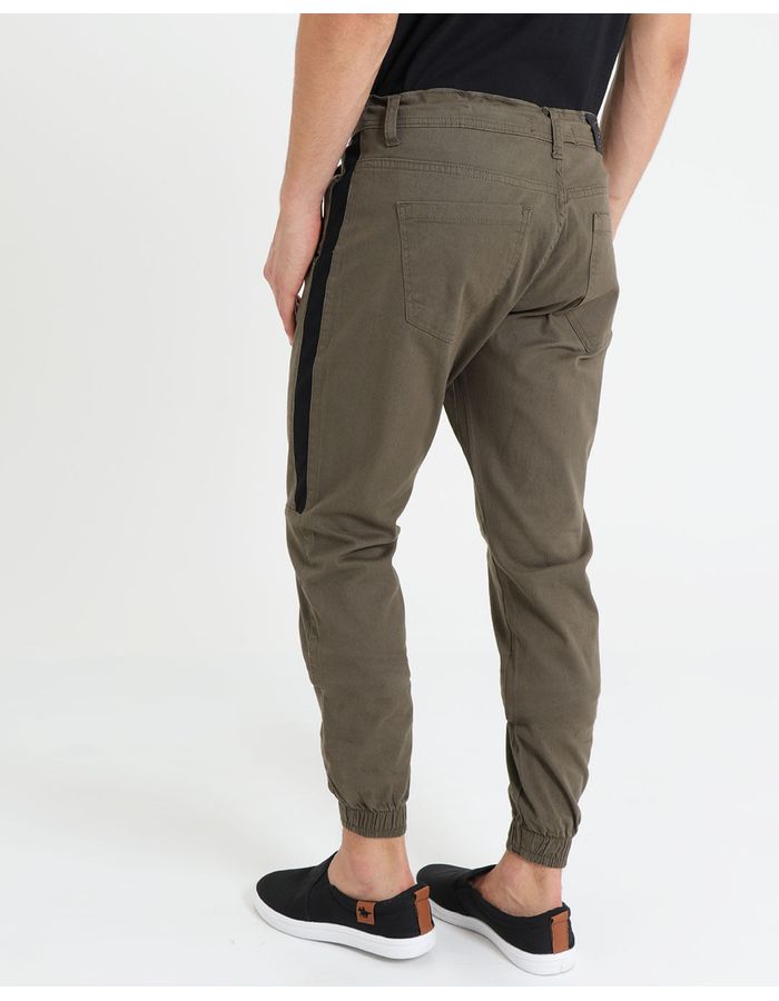 Calca-Sarja-Masculina-Jogger-Verde