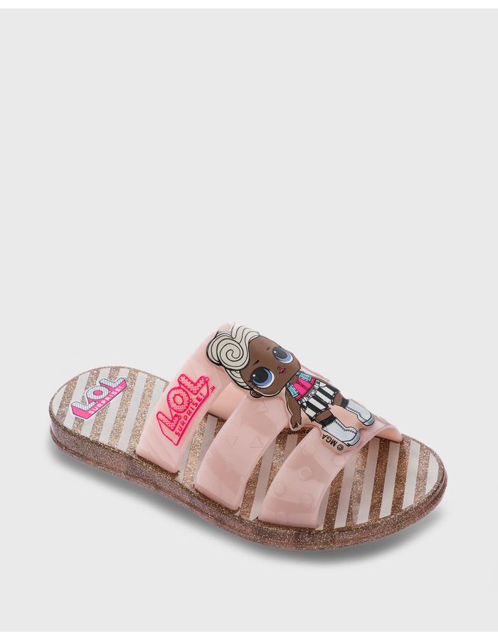 Sandalia-Infantil-Lol-Grendene-Kids-Nude-Com-Dourado