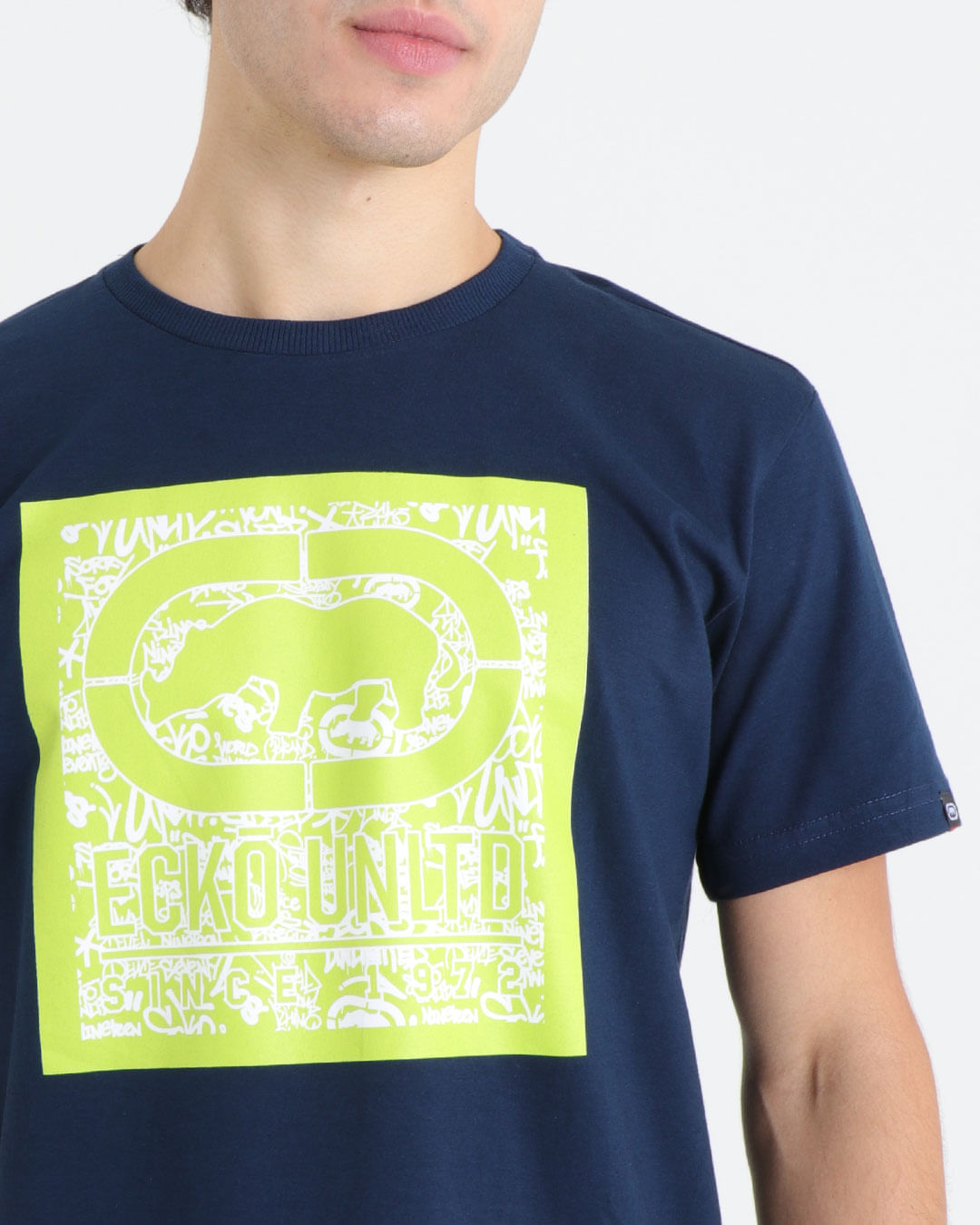 Camiseta-Manga-Curta-Estampa-Ecko-Unlimited-Azul-Marinho