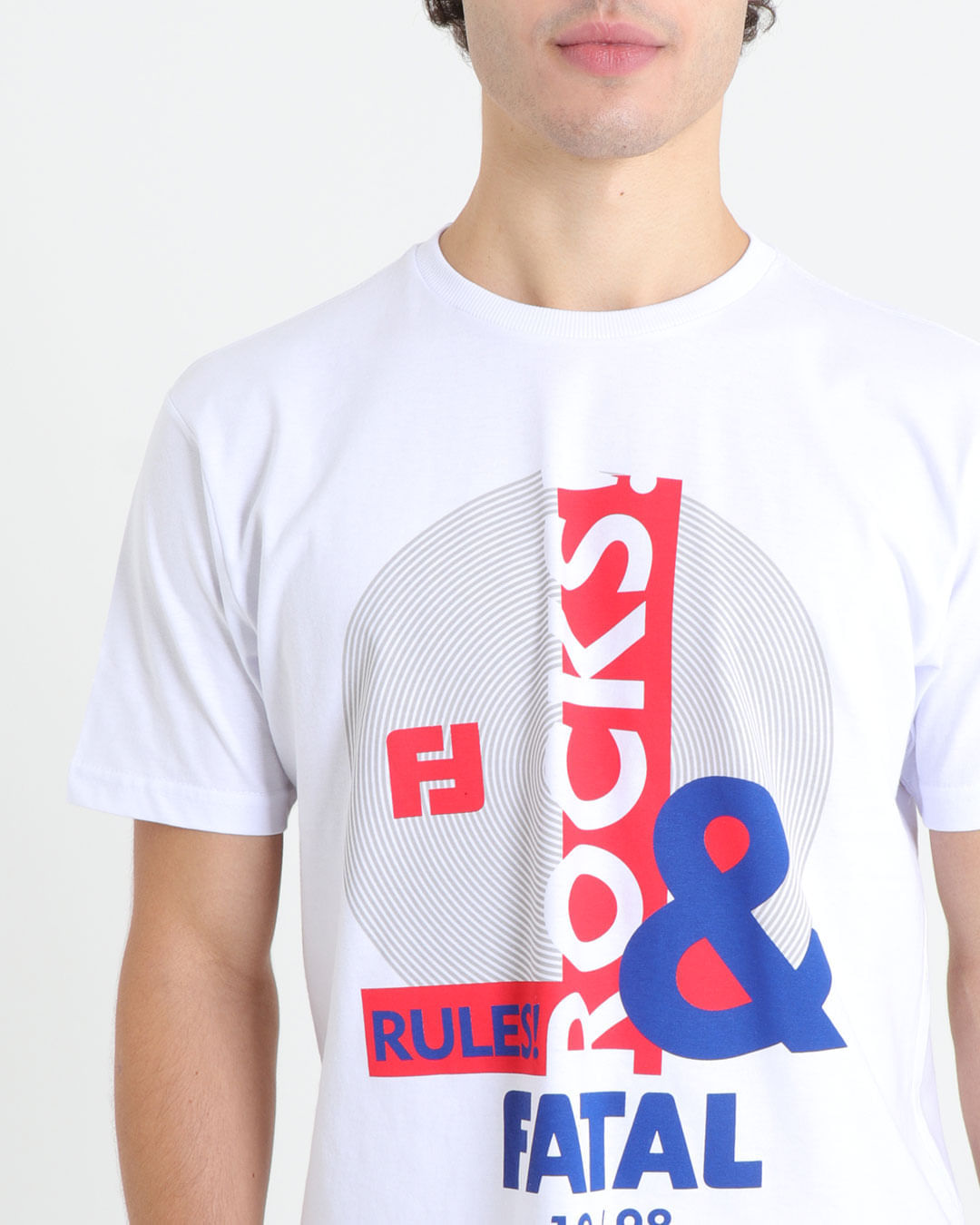 Camiseta-Masculina-Manga-Curta-Estampa-Rocks-Fatal-Branca