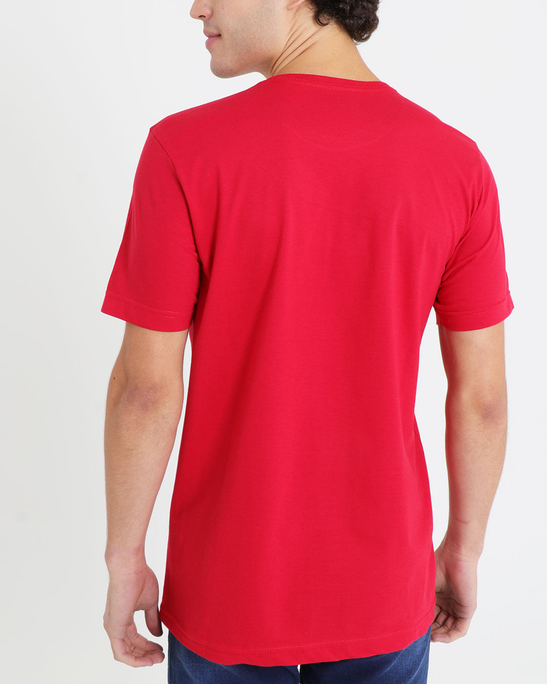 Camiseta-Masculina-Manga-Curta-Estampada-Plan-B-Vermelha