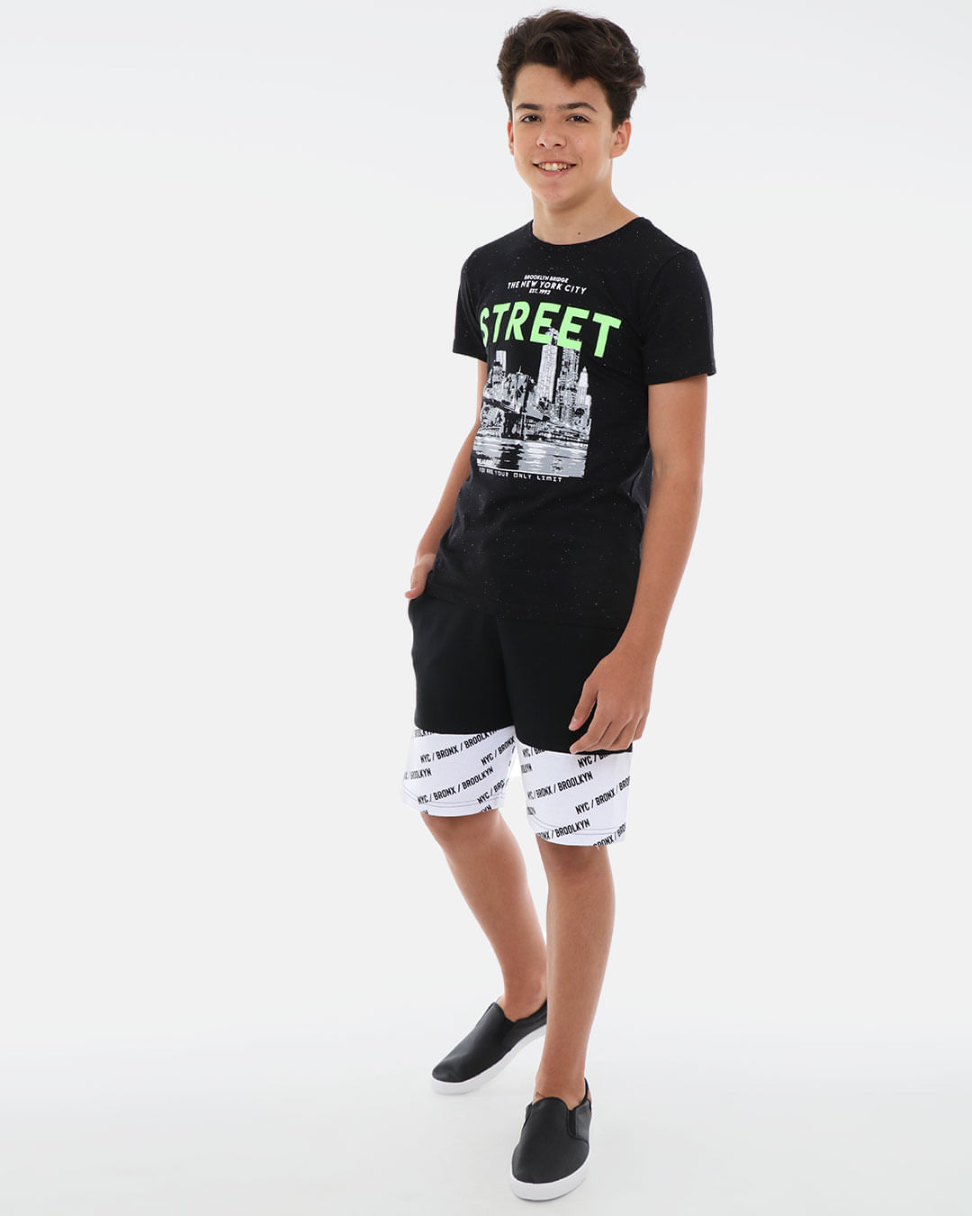 Camiseta-Juvenil-Estampa-Street-Preta