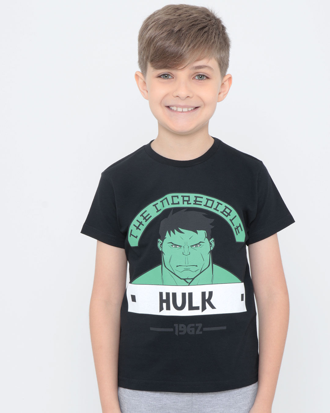 Camiseta-Infantil-Hulk-Marvel-Preta
