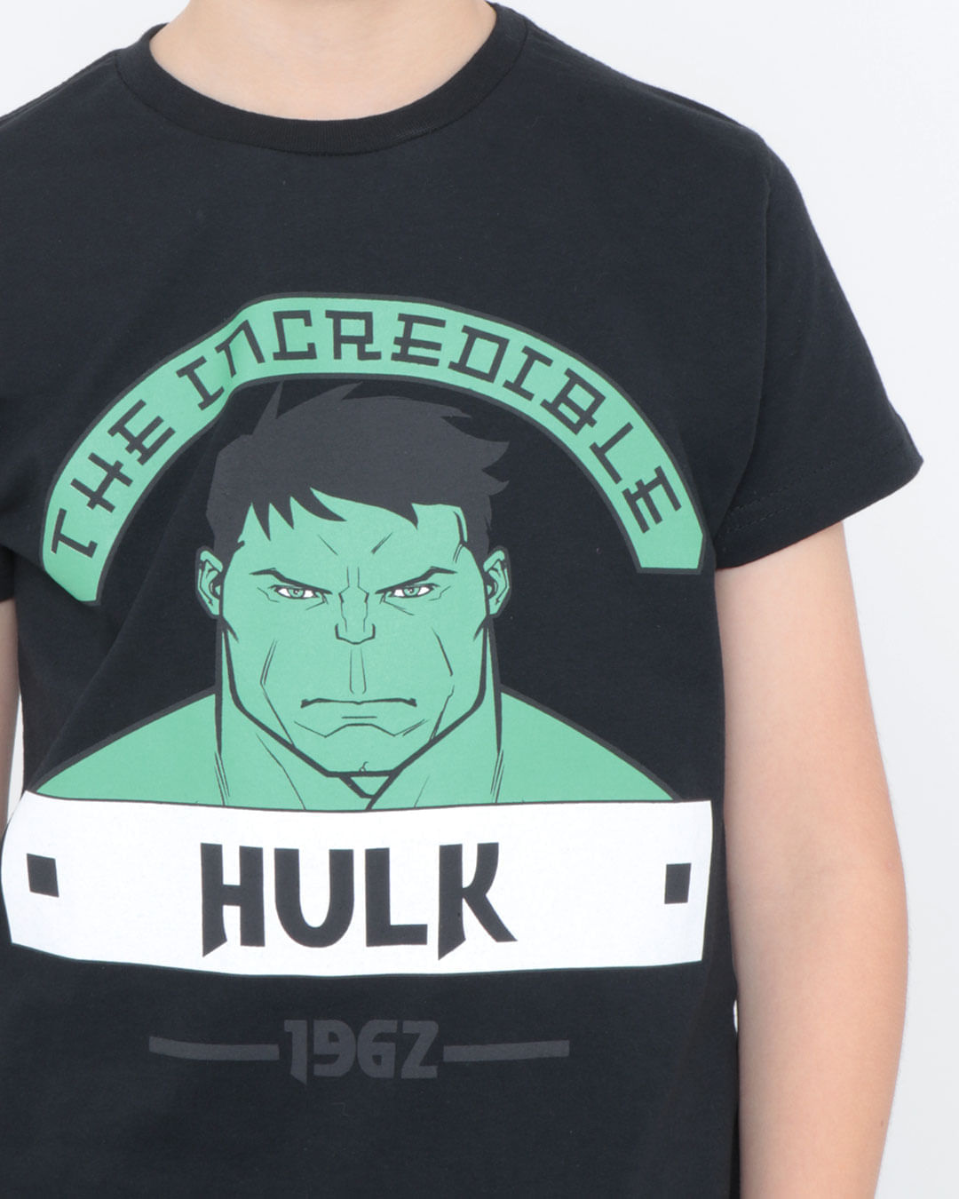 Camiseta-Infantil-Hulk-Marvel-Preta