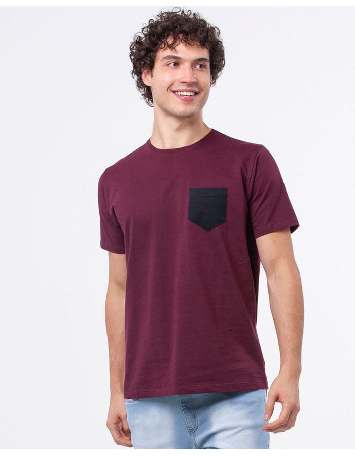 Camiseta-Manga-Curta-Bolso-Vinho