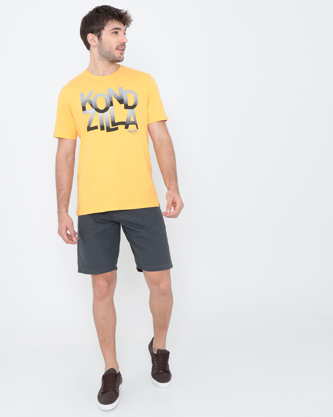 Camiseta-Manga-Curta-Estampa-Escrita-Kondzilla-Amarela