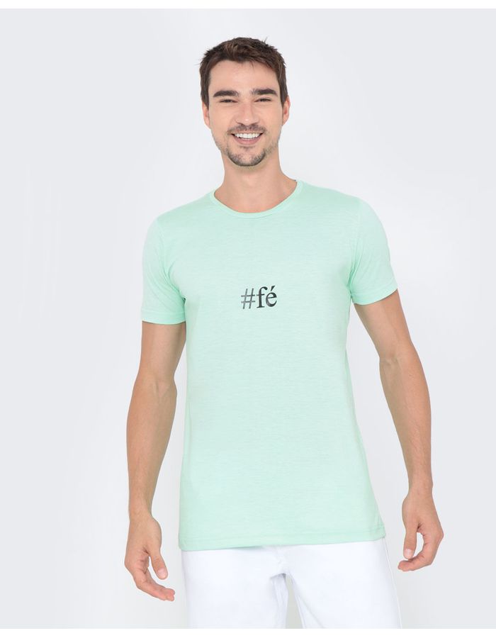 Camiseta-Estampa-Fe-Verde