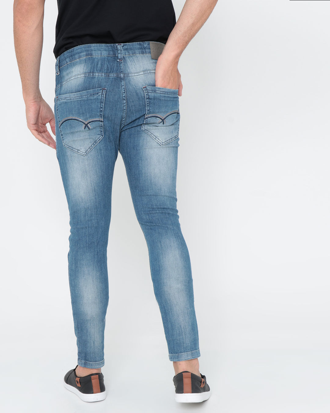 Calca-Jeans-Masculina-Skinny-Destroyed-Azul