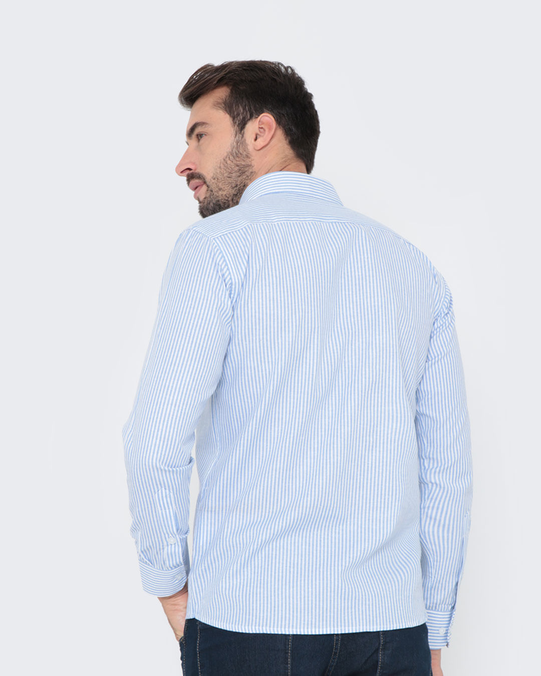 Camisa-Social-Manga-Longa-Listrada-Azul