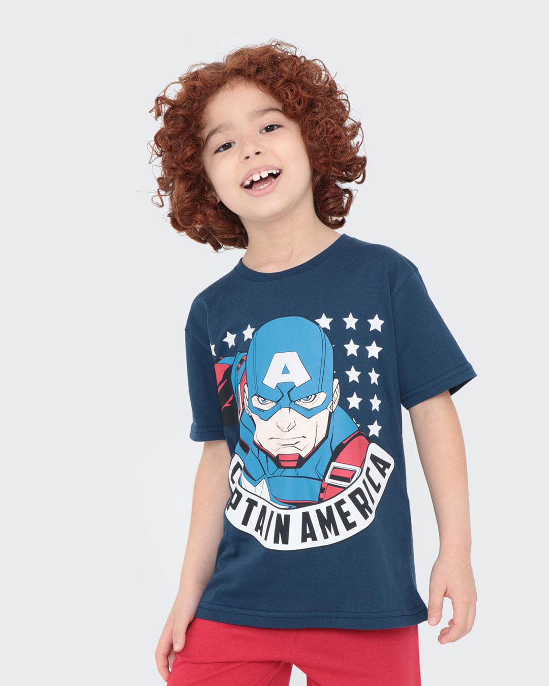 Camiseta-Infantil-Capitao-America-Marvel-Azul-Marinho