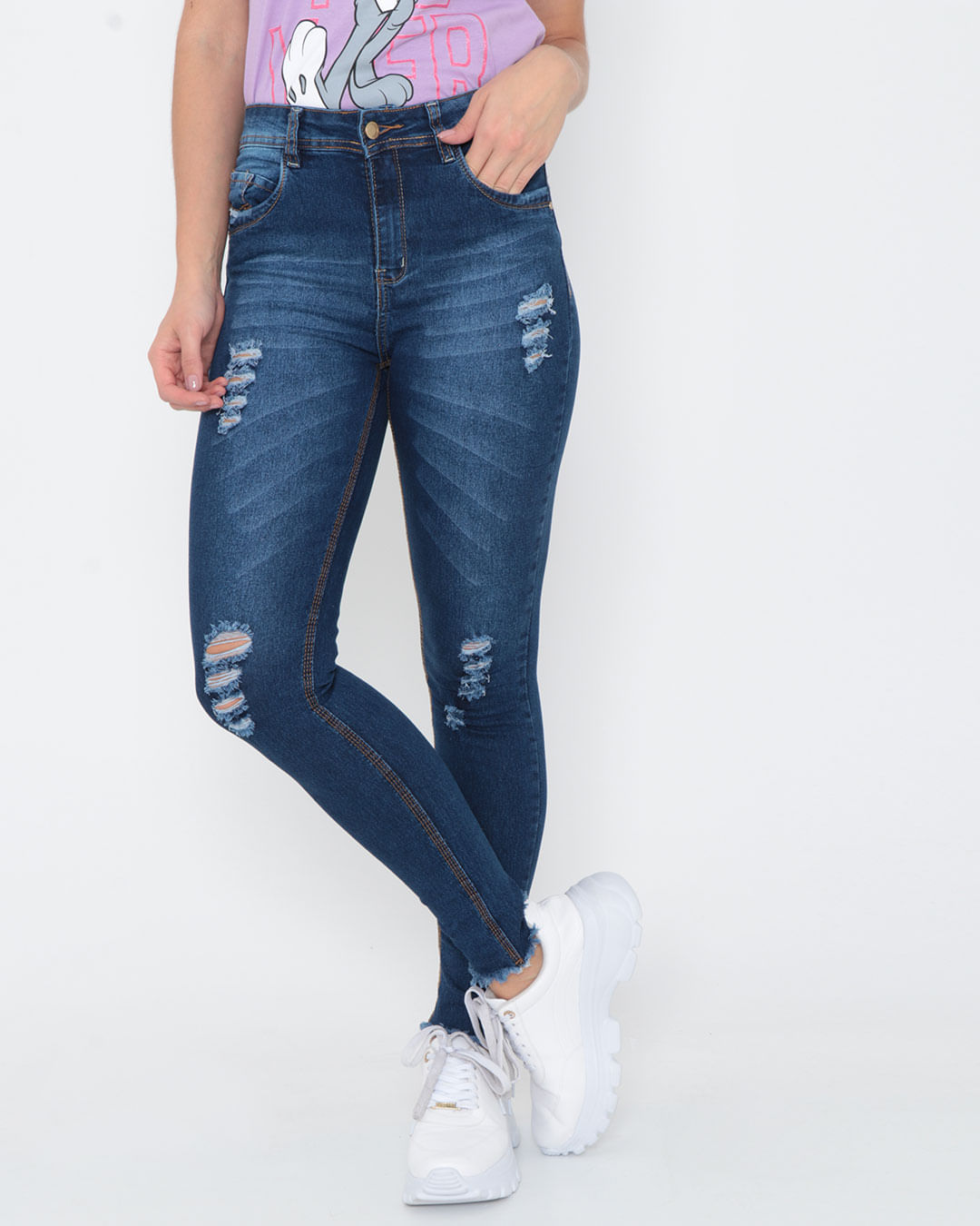 Calca-6911-Jeans-Skn-Desf-Fem-Ad---Blue-Jeans-Medio