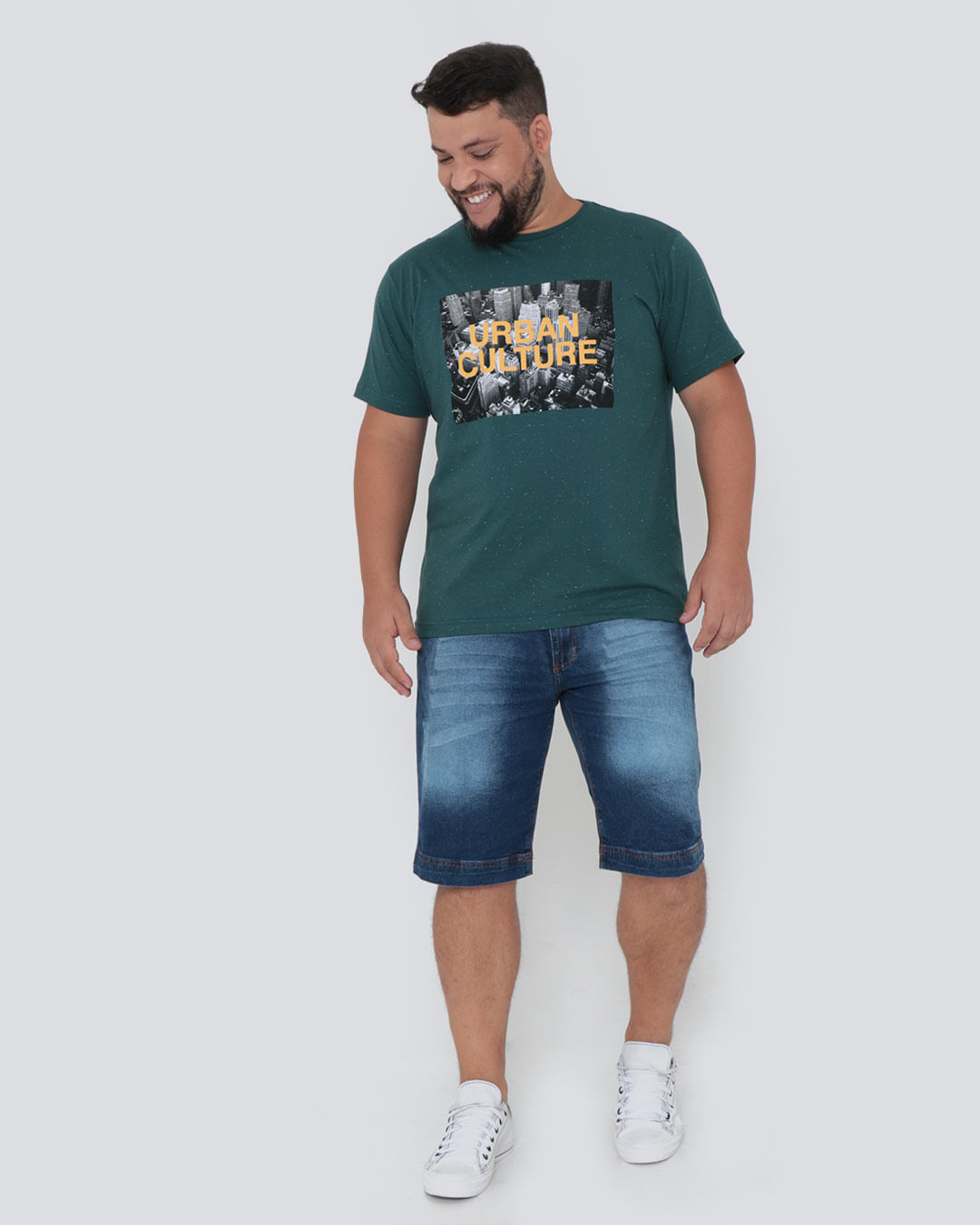 Camiseta-Urban-Culture-Ttps211-Plus---Verde-Escuro