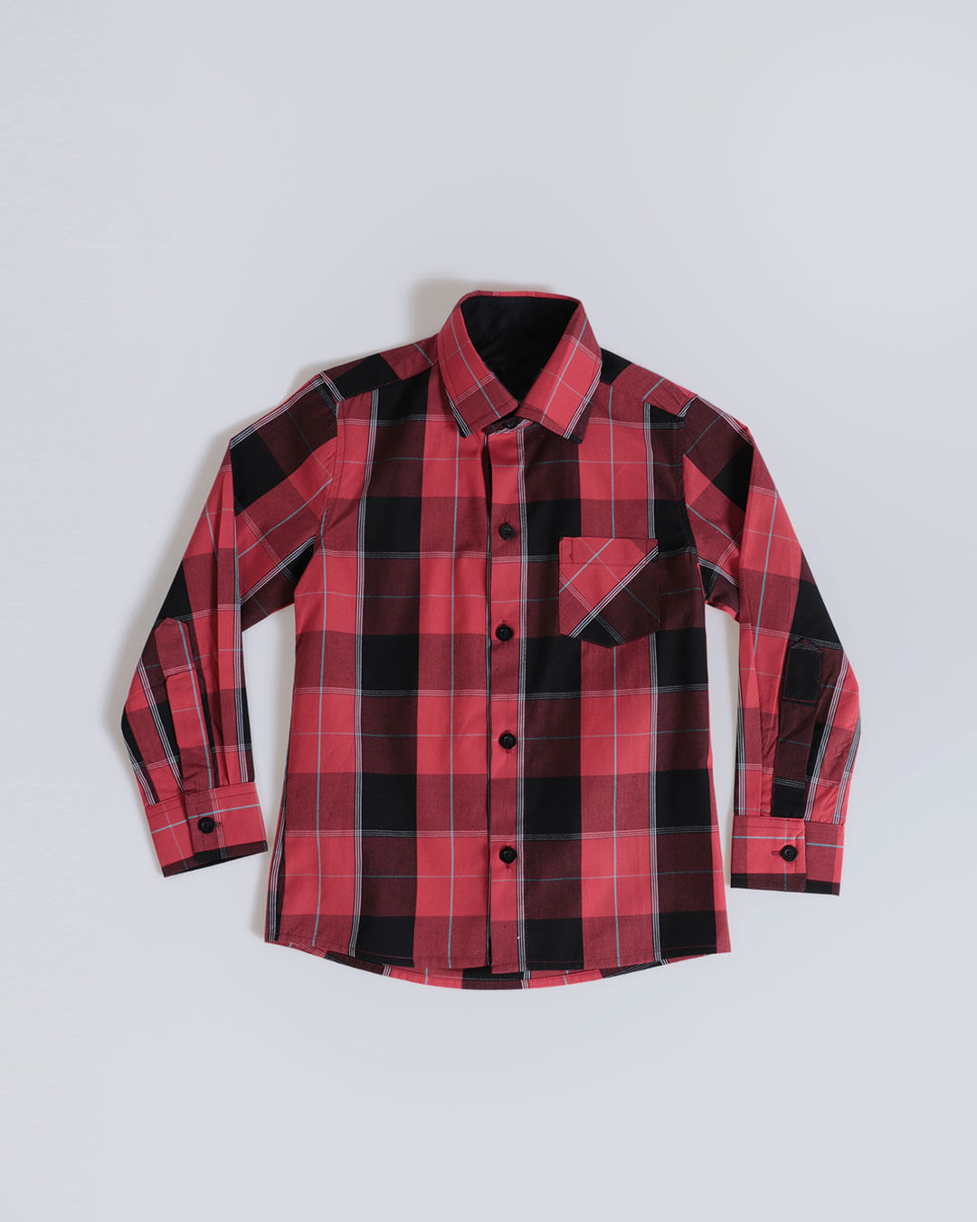 Camisa-Xadrez-Ml-Tricoline-M13---Vermelho-Xadrez