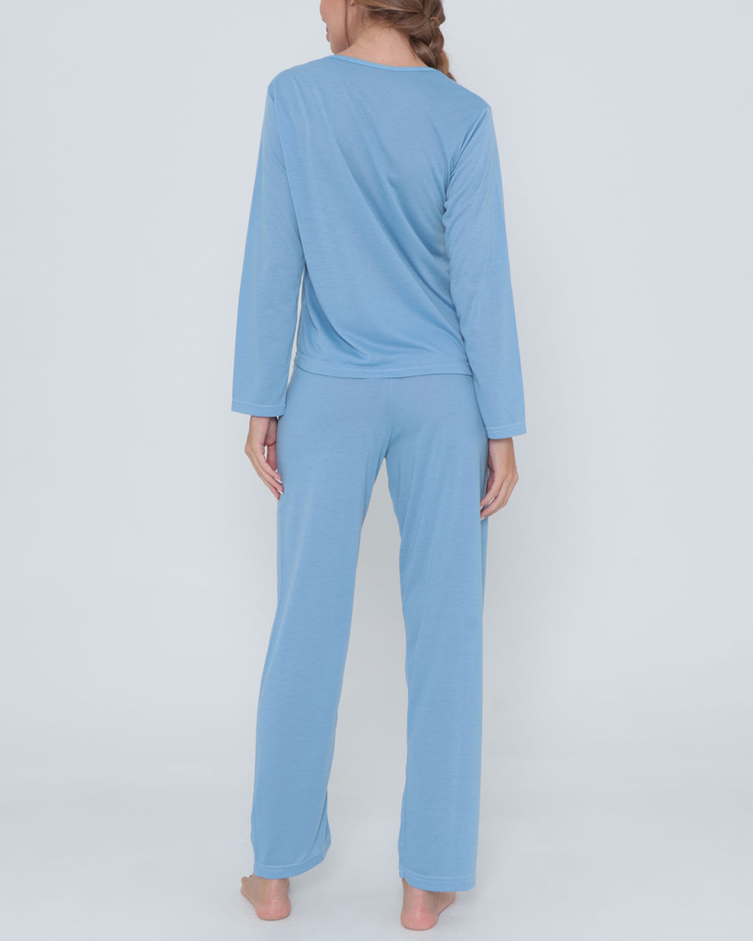 Pijama-Longo-Liso-Com-Silk7002---Azul-Claro