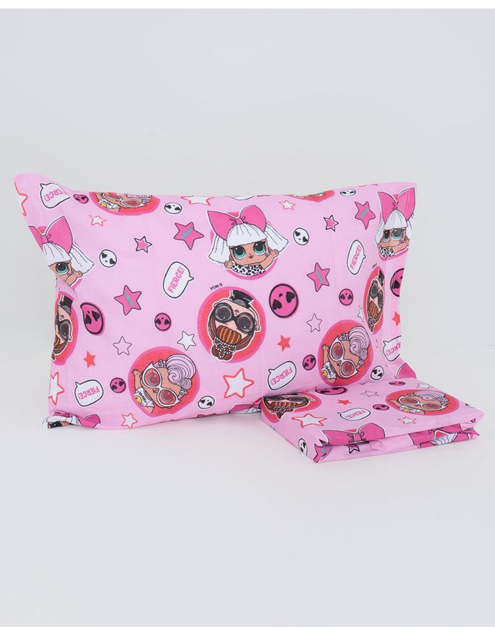 Jg-Cama-Solt-Lol-Fierce---2-Pcs---Rosa-Claro