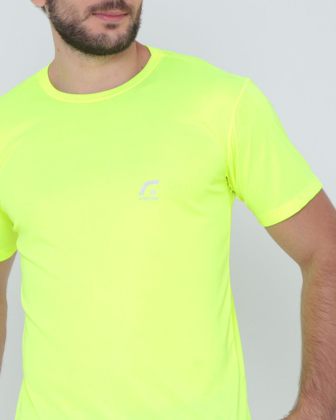 Camiseta-Mc-Bas01-Lisa-Dry-Amarelo---Verde-Neon