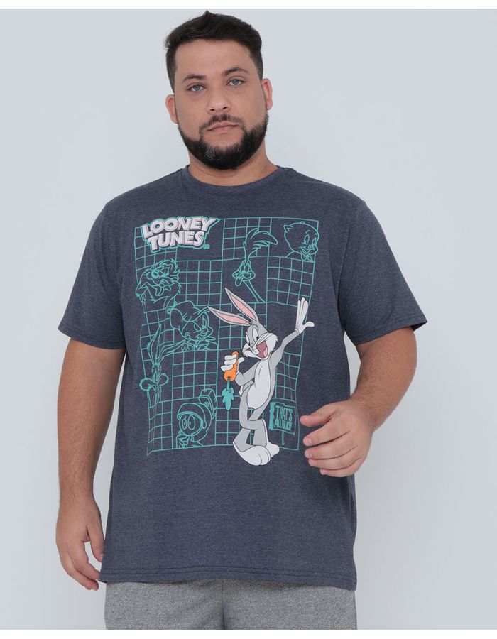 Camiseta-0018979-Looney-Tunes-Plus---Cinza-Escuro