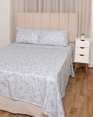 Jogo-de-Cama-Casal-Andreza-Estampa-Floral-4-Pecas-Azul-