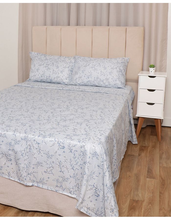 Jogo-de-Cama-Casal-Andreza-Estampa-Floral-4-Pecas-Azul-