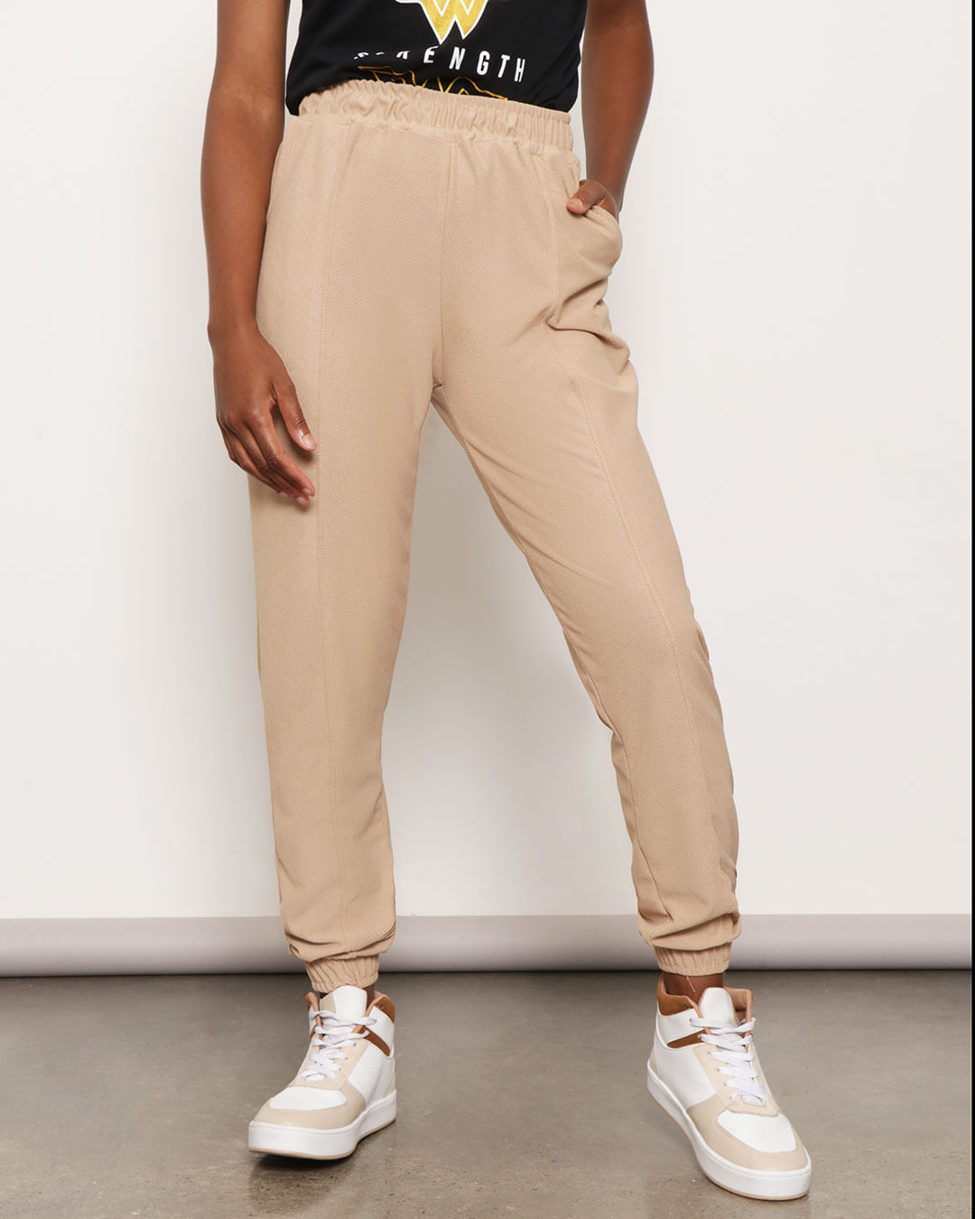 Calca-Feminina-Jogger-Malha-Texturizada-Bege