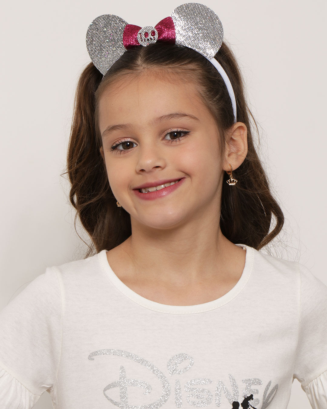 Blusa-Infantil-Disney-Manga-Curta---Brinde-Off-White