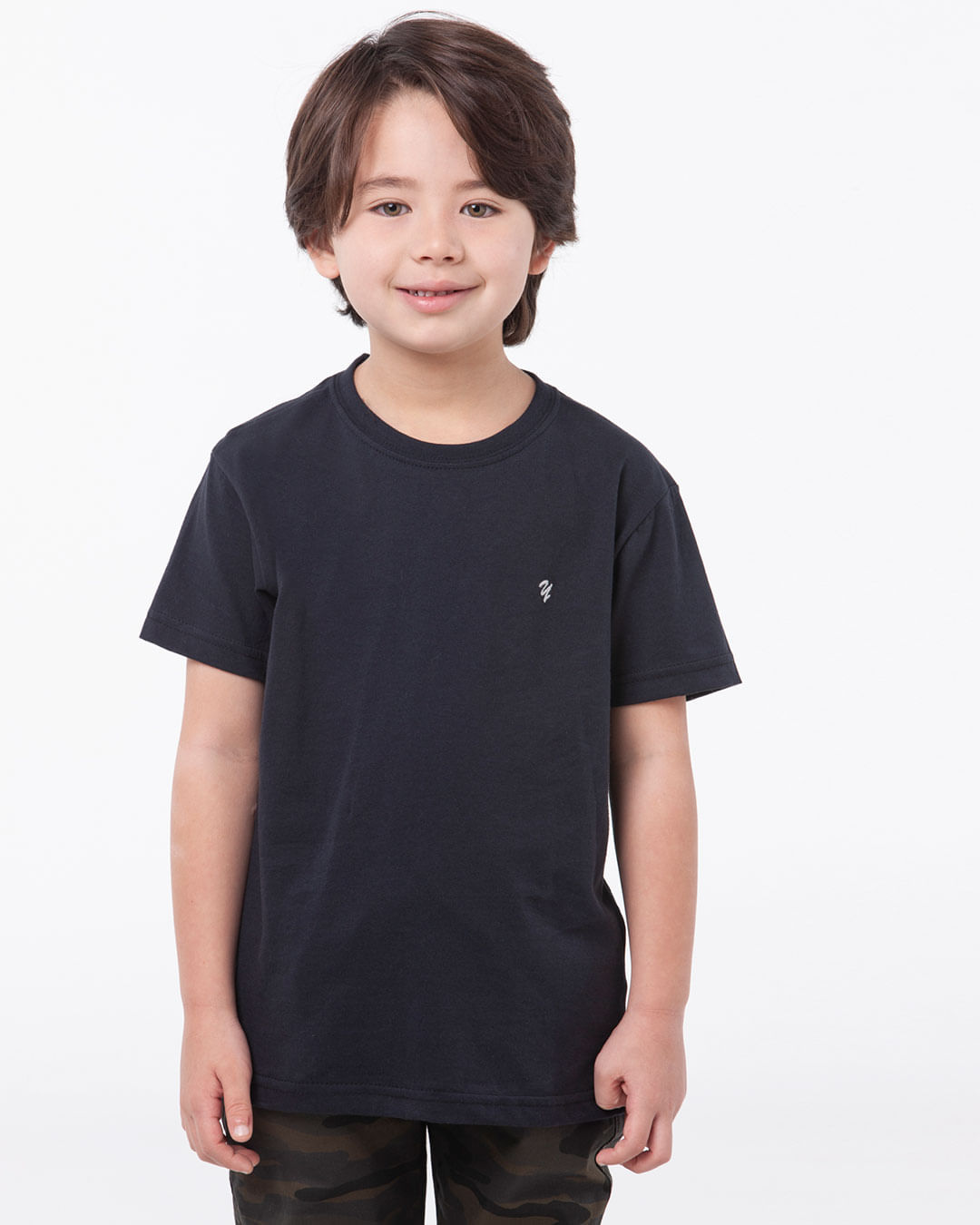 Camiseta-Infantil-Lisa-Basica-Preta