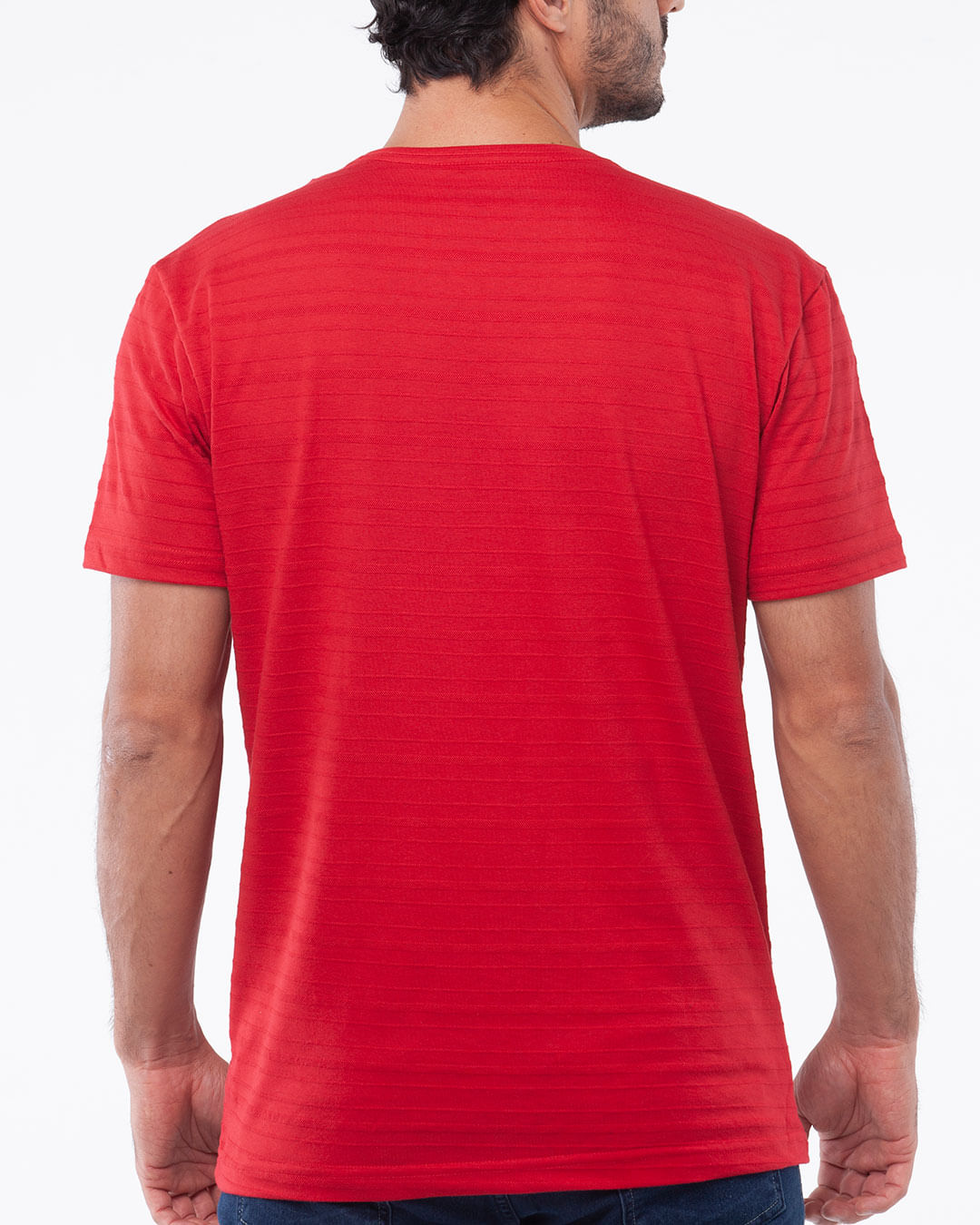 Camiseta-Masculina-Manga-Curta-Estampa-Frontal-Navy-Vermelha