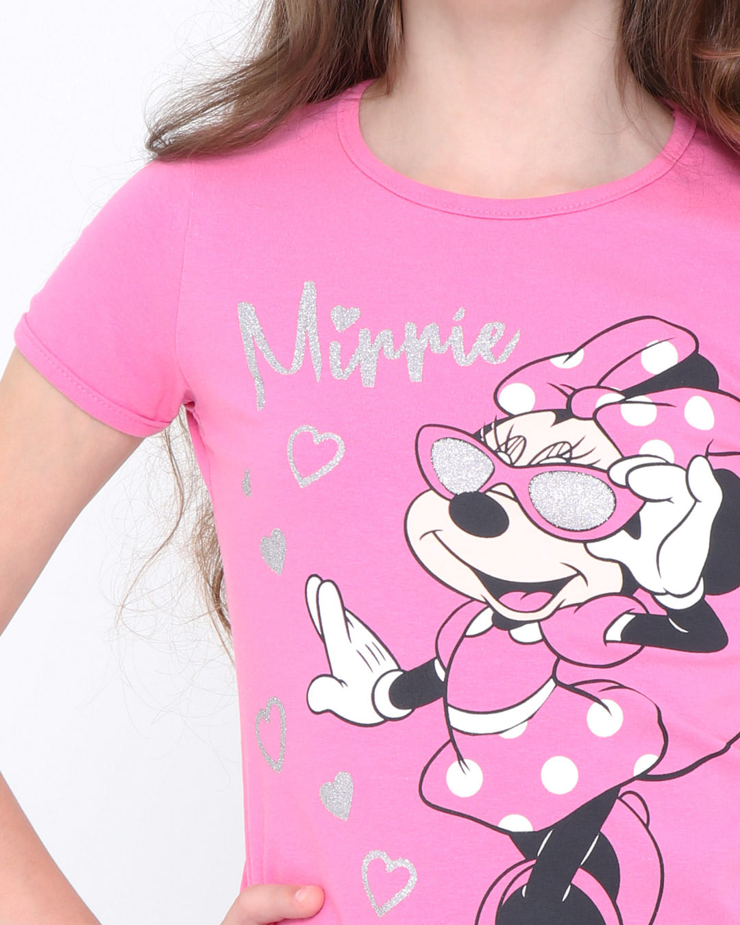 Blusa-Infantil-Manga-Curta-Coracoes-Minnie-Disney-Rosa