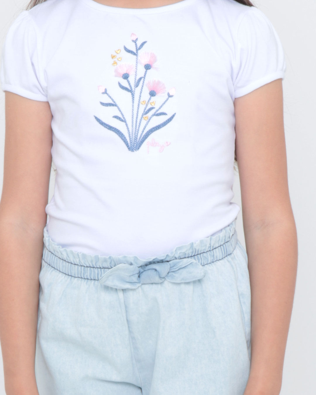 Conjunto-Infantil-Jeans-Flores-Branco