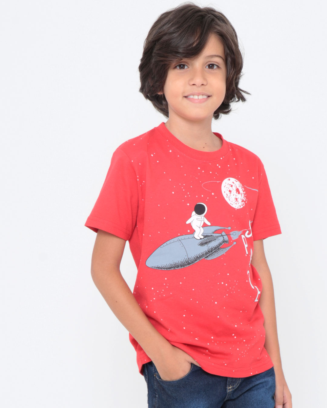 Camiseta-Infantil-Estampa-Space-Vermelha