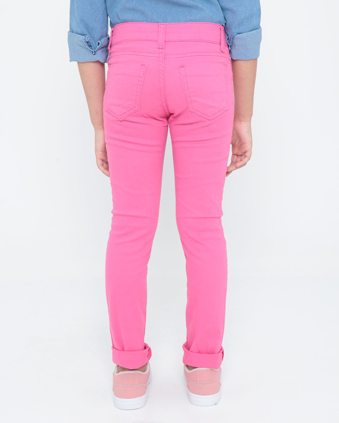 Calca-Jeans-Infantil-Cintura-Media-Rosa-Pink