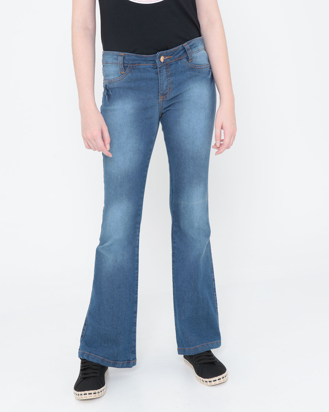 Calca-Jeans-Juvenil-Flare-Stretch-Azul