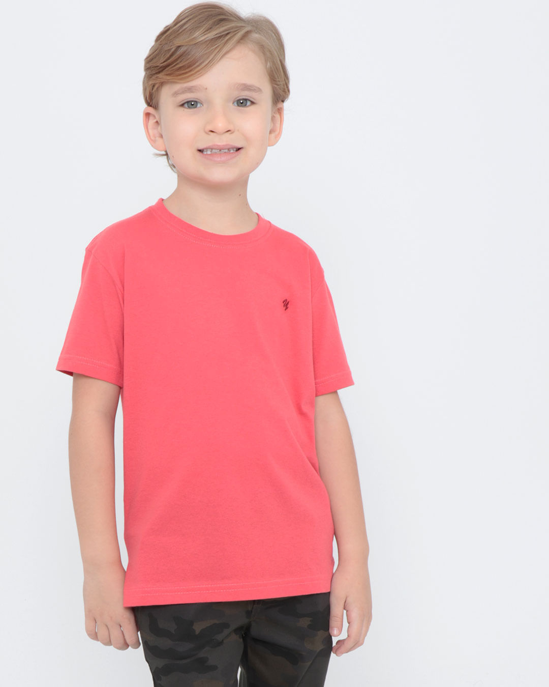 Camiseta-Infantil-Basica-Coral