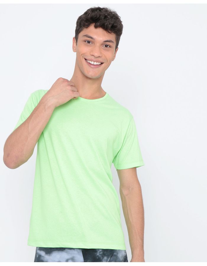 Camiseta-Basica-Lisa-Neon-Verde