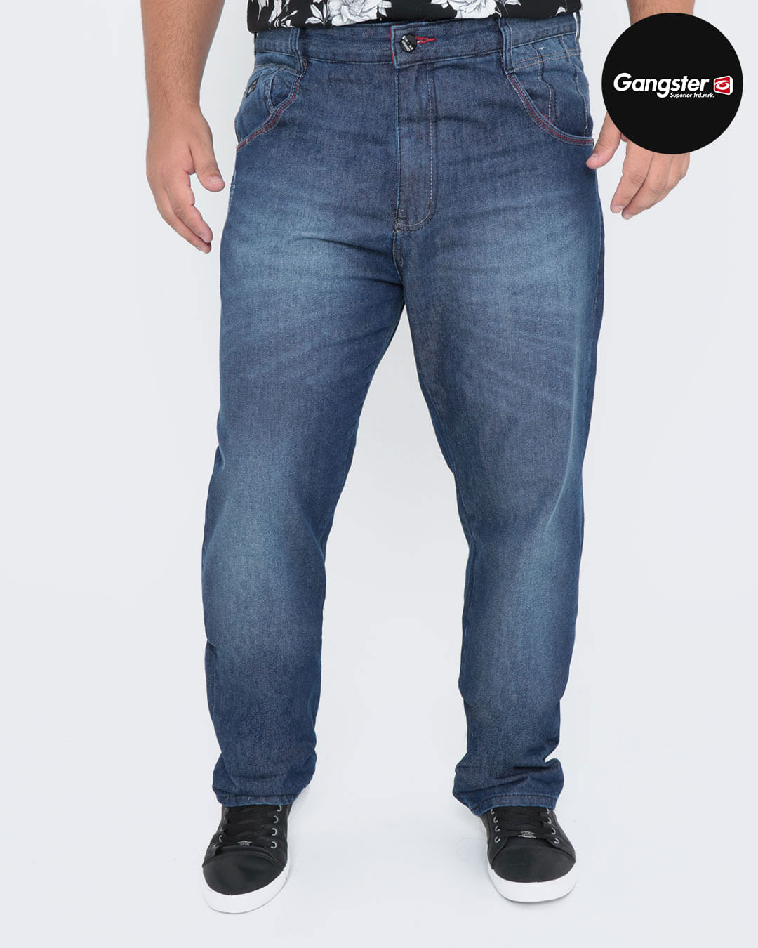 Calca-Jeans-Masculina-Plus-Size-Gangster-Azul-Escuro