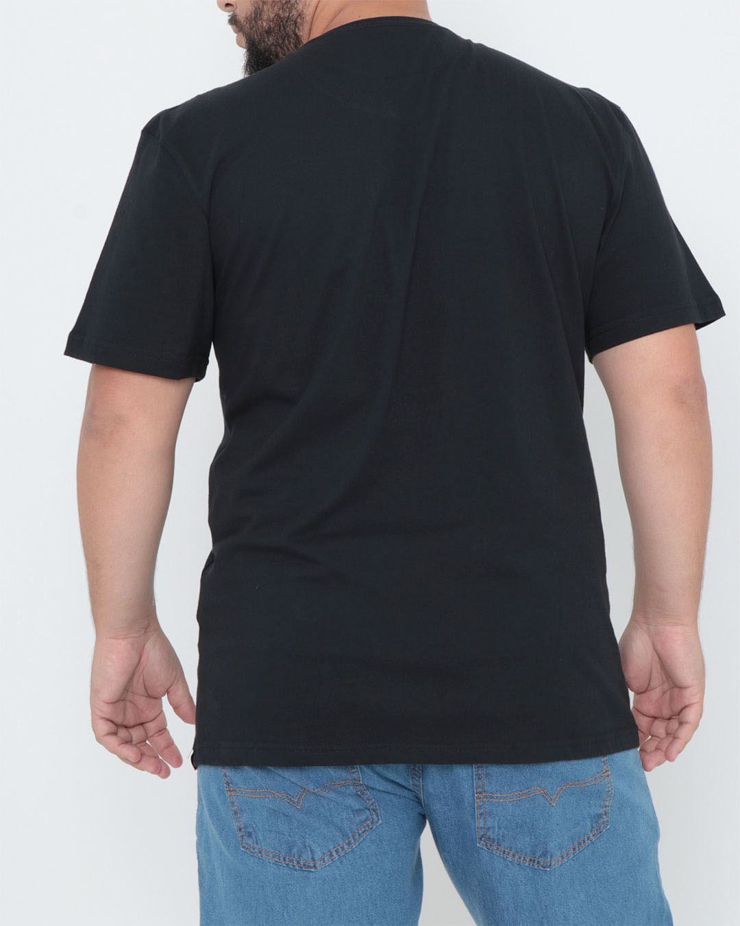 Camiseta-Plus-Size-Estampa-Caveira-Preta