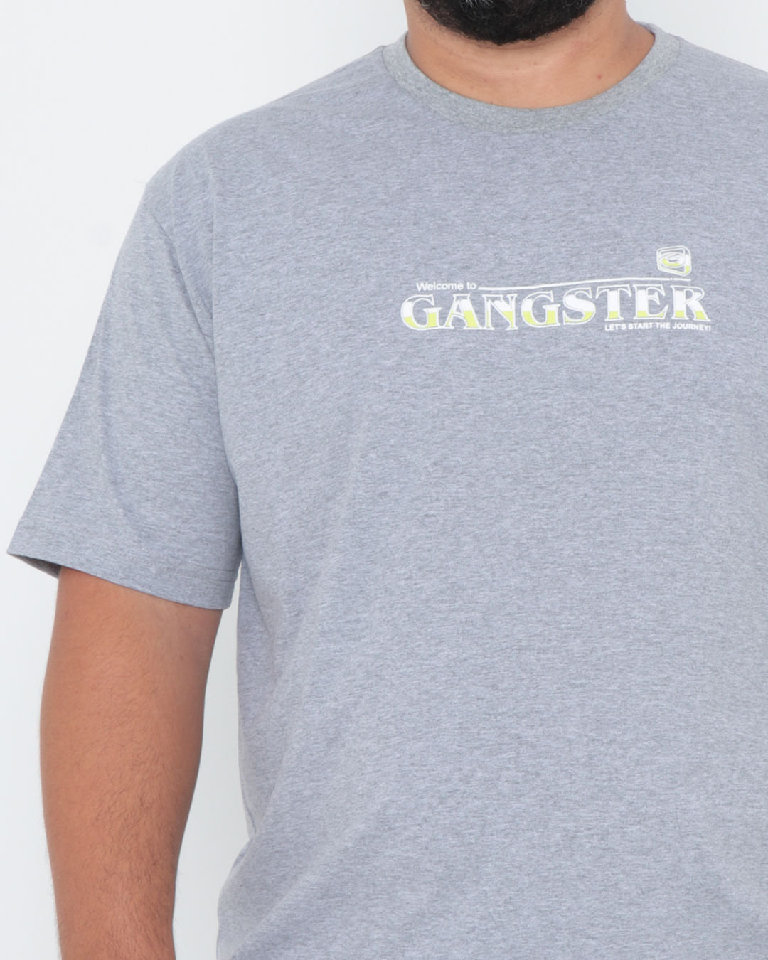 Camiseta-Plus-Size-Estampa-Costas-Gangster-Cinza