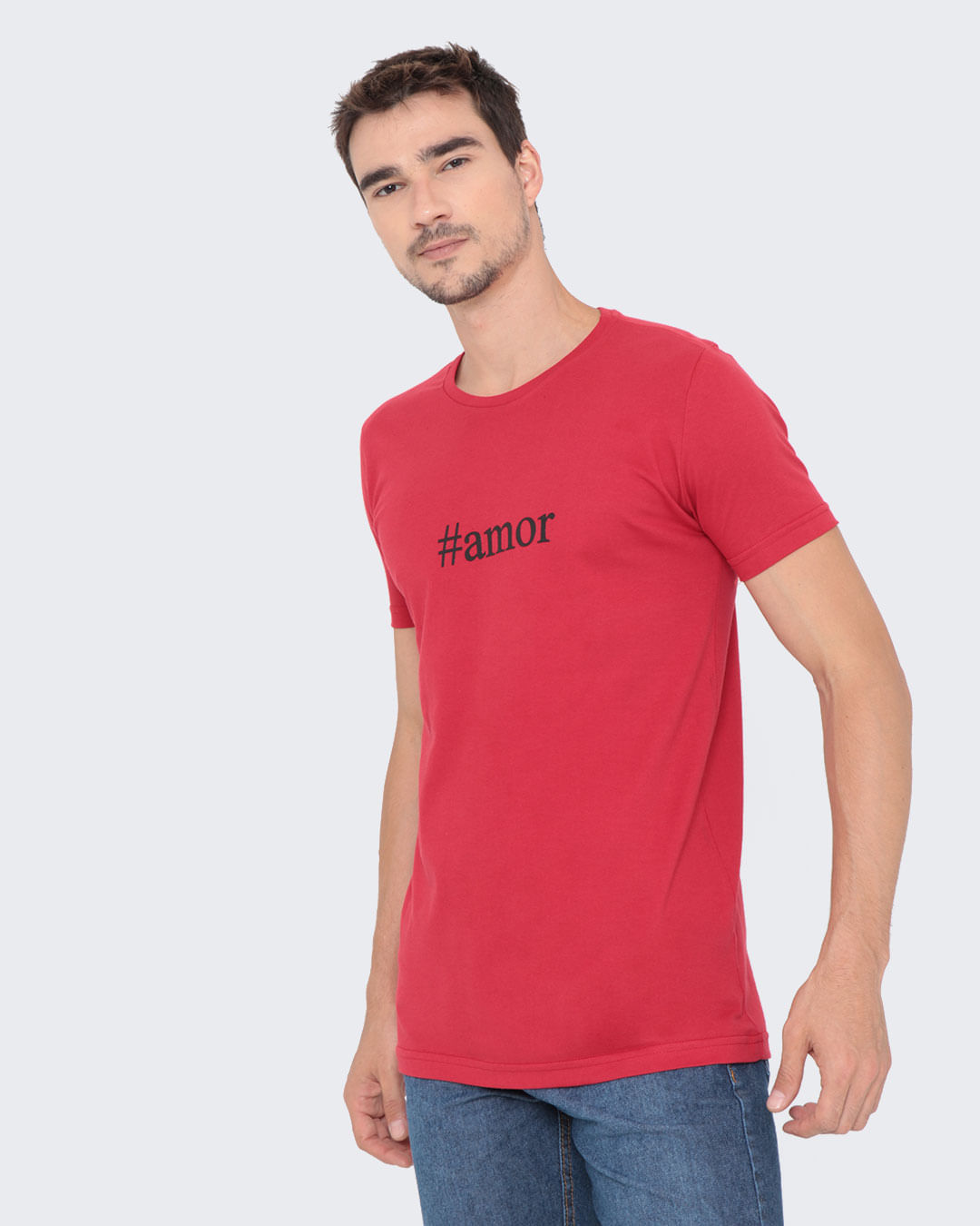 Camiseta-Ano-Novo-Estampa-amor-Vermelha
