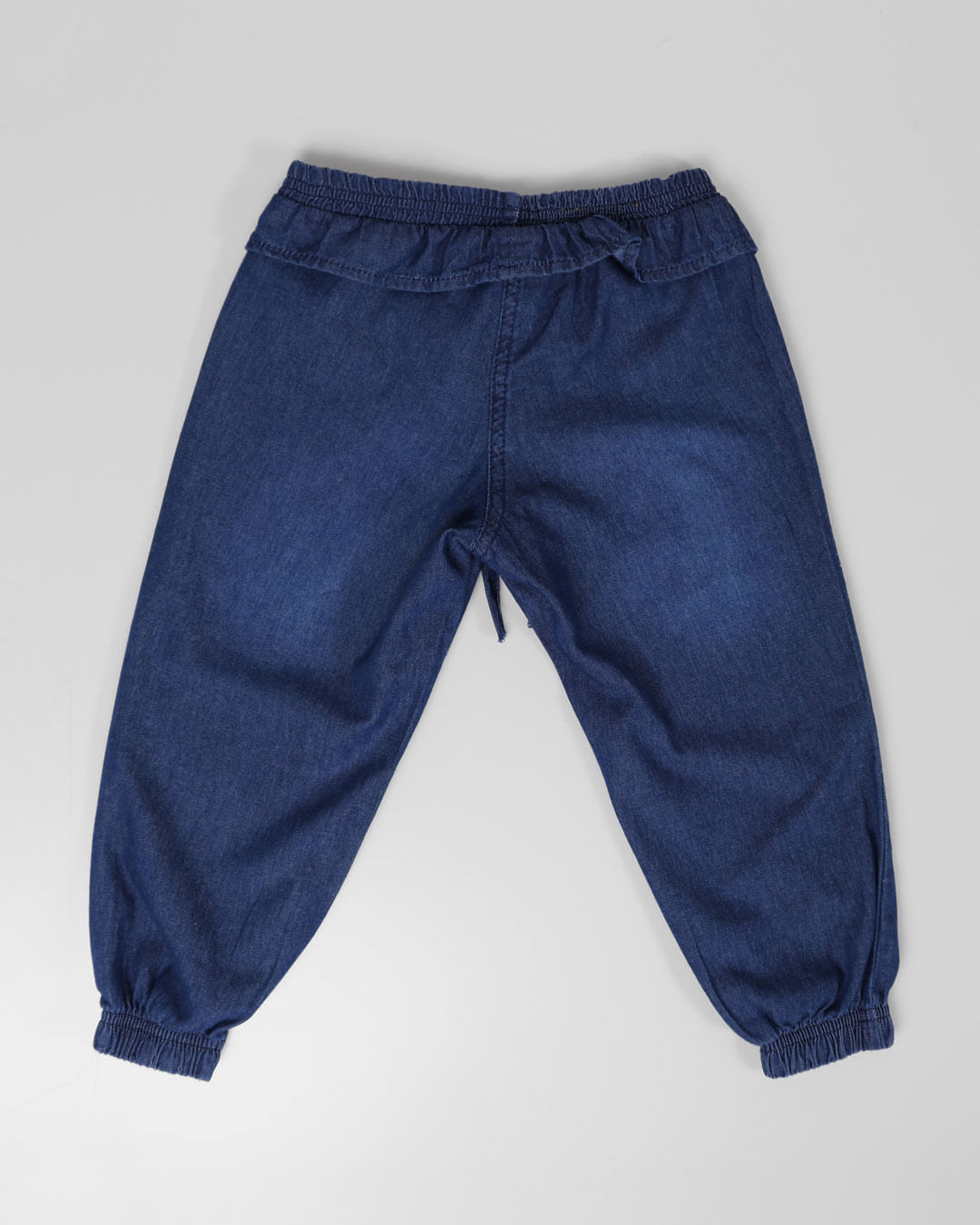 Calca-Jeans-Bebe-Jogger-Babado-Azul-Escuro