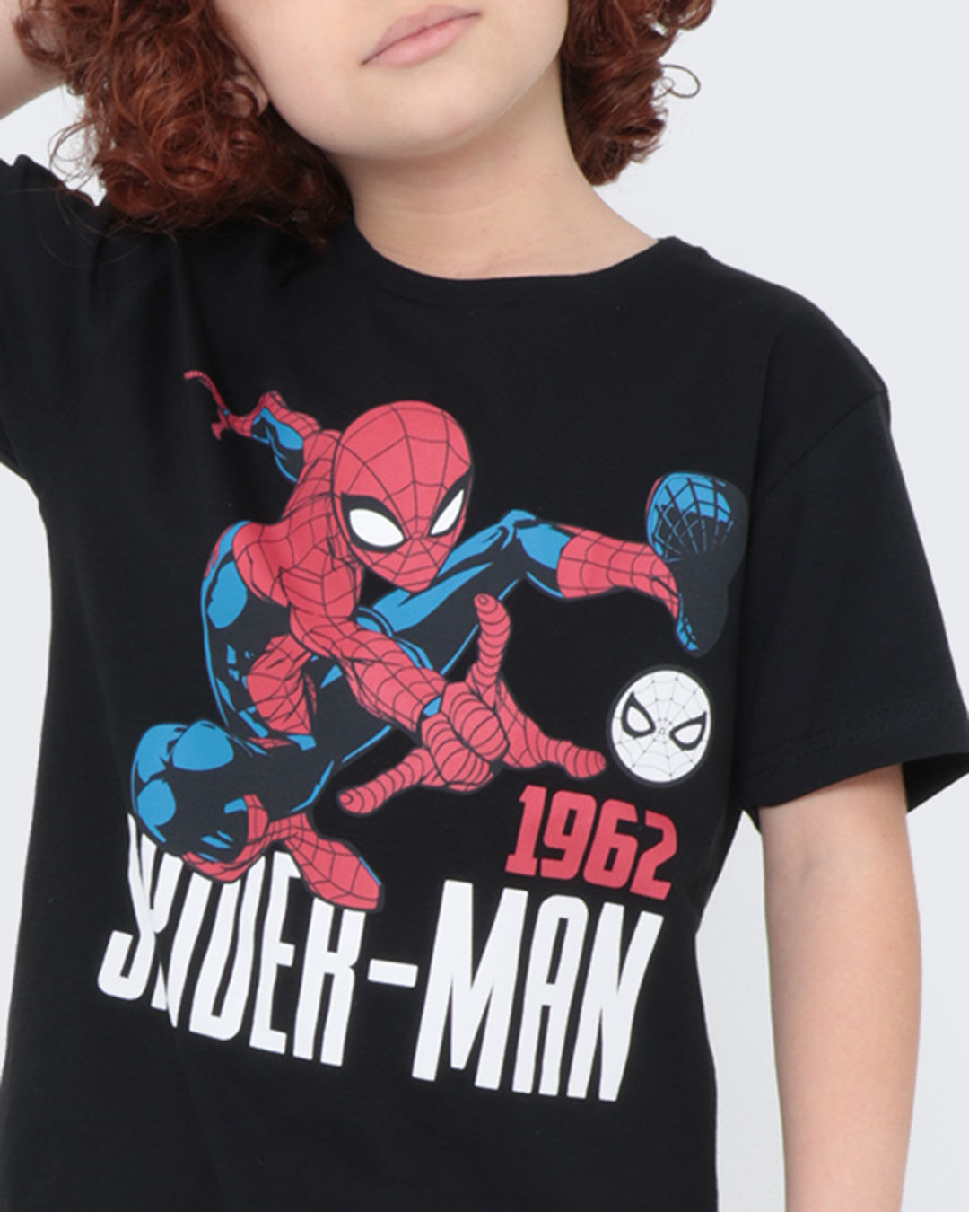 Camiseta-Infantil-Homem-Aranha-Marvel-Preta
