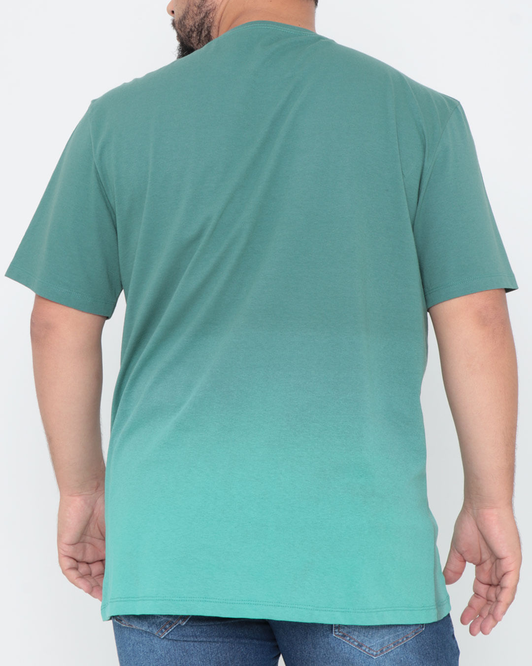 Camiseta-Plus-Size-Degrade-Estampada-Verde