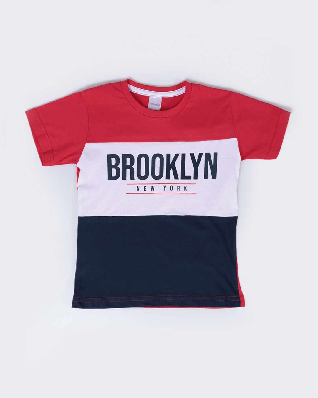 Camiseta-Infantil-Estampa-Brooklin-NY-Vermelho