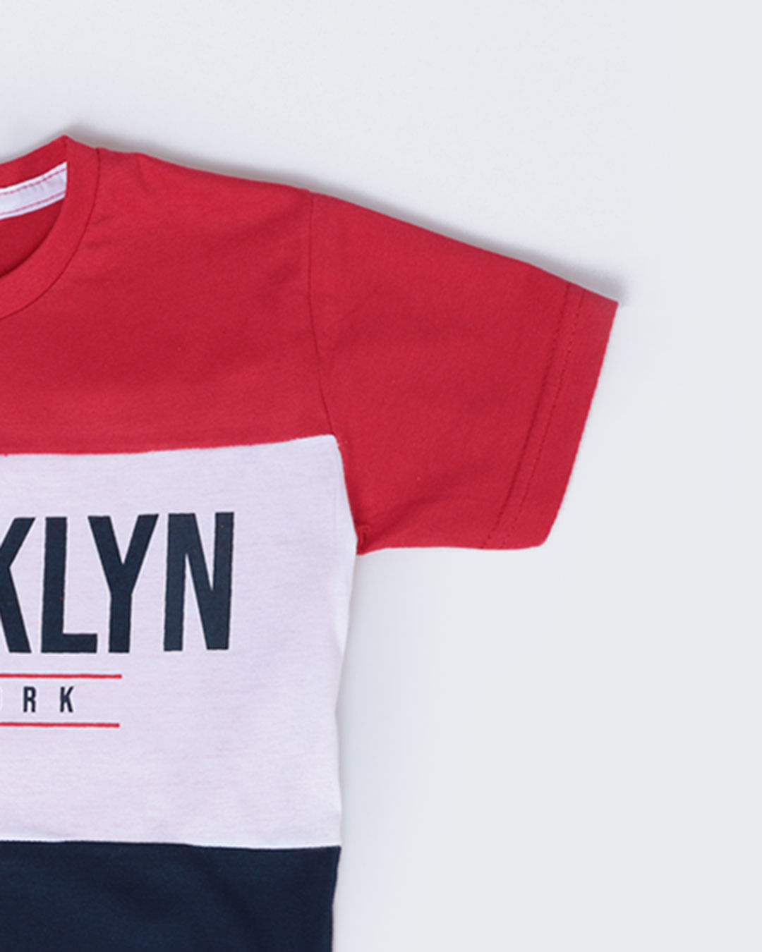 Camiseta-Infantil-Estampa-Brooklin-NY-Vermelho