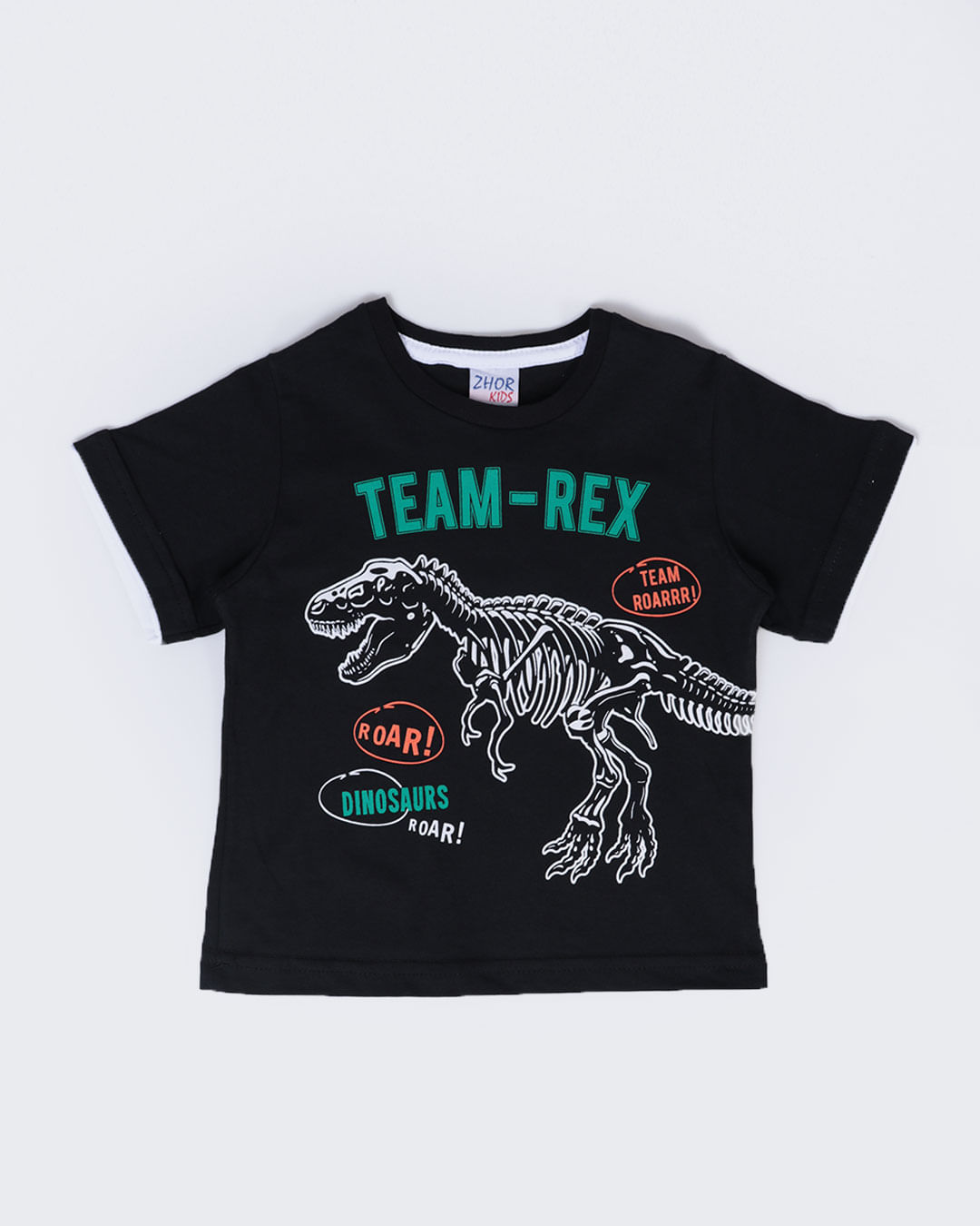 Camiseta-Bebe-Estampa-Dinossauro-Preta