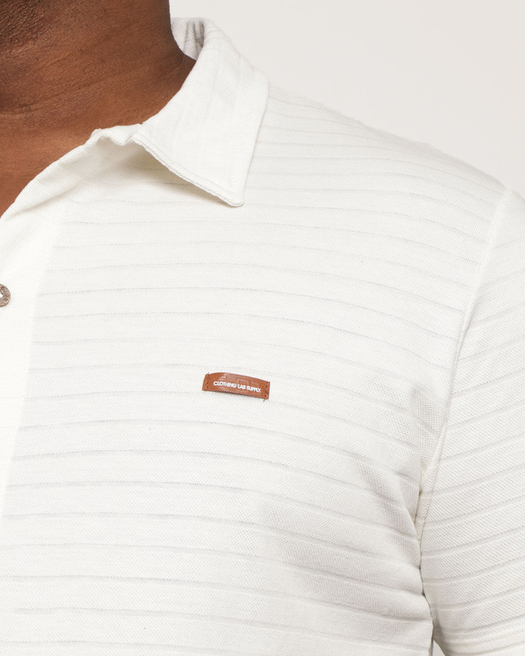 Camisa-Plus-Size-Masculina-Listrada-Texturizada-Off-White
