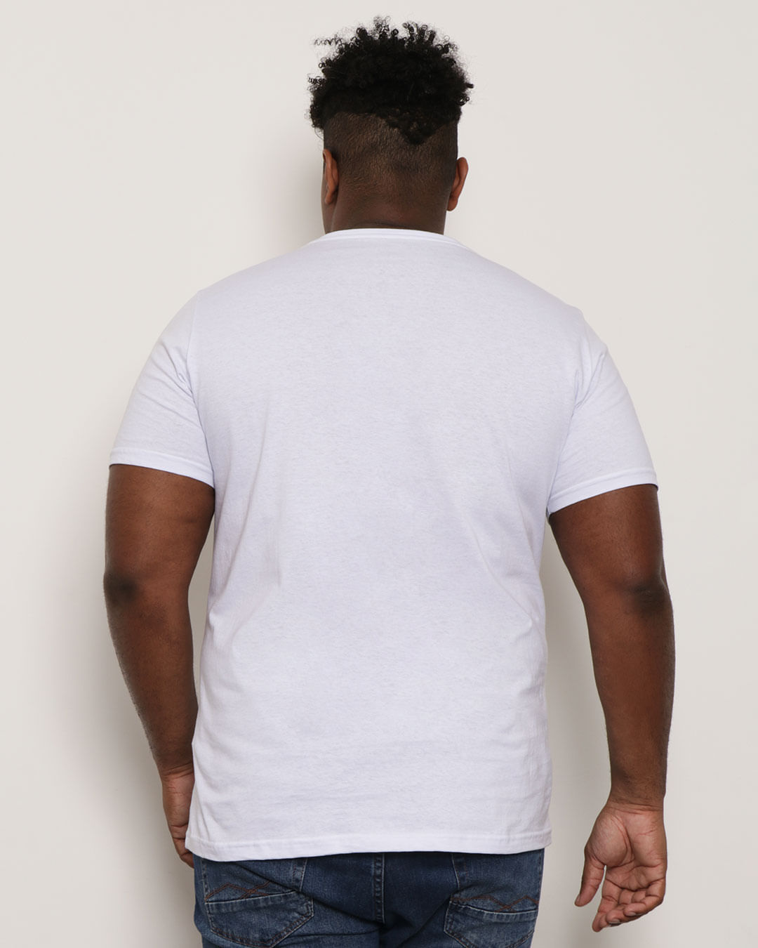 Camiseta-Plus-Size-Masculina-Basica-Manga-Curta-Branca