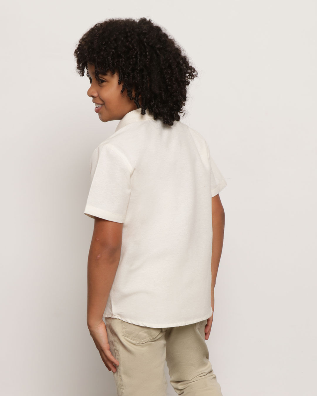 Camisa-Infantil-Rustica-Botoes-Manga-Curta-Off-White