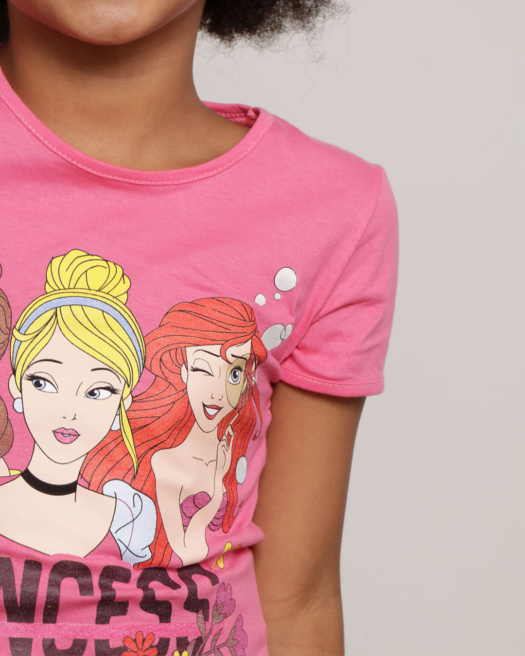 Blusa-Infantil-Disney-As-Princesas-Manga-Curta-Rosa