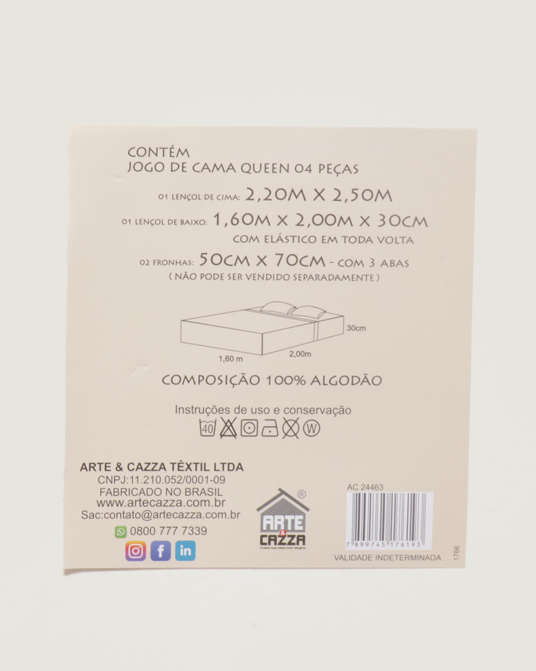 Jg-De-Cama-Queen-Algo-130cm-4pcs---Cinza-Claro